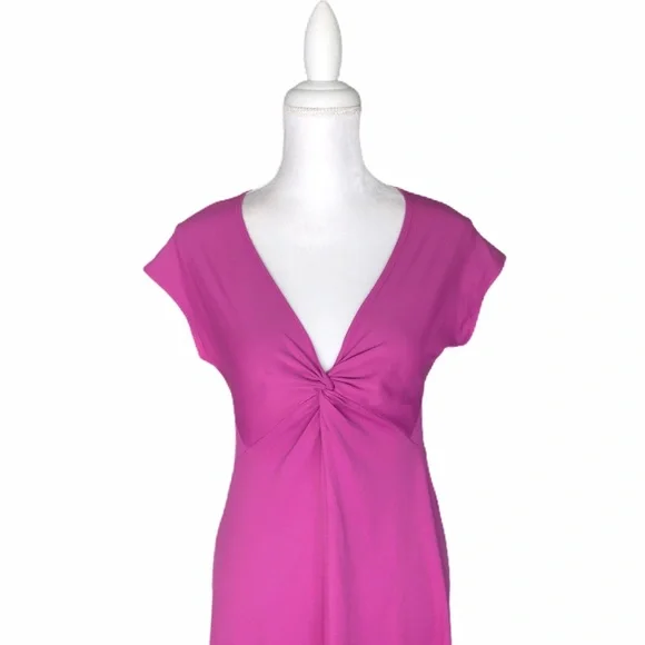 Patagonia v-neck knot Seabrook Bandha purple dress - Picture 2 of 10